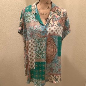 Women’s Cupcakes & Cashmere Paisley Blouse